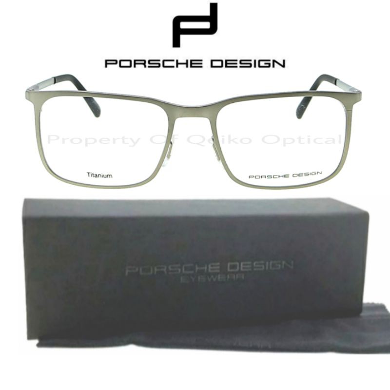 Jual Kacamata Frame Pria Titanium Porsche Design P8294 B 54 Silver