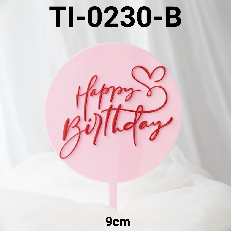 Jual Gr Ti Cake Topper Tulisan Kue Tart Happy Birthday Background