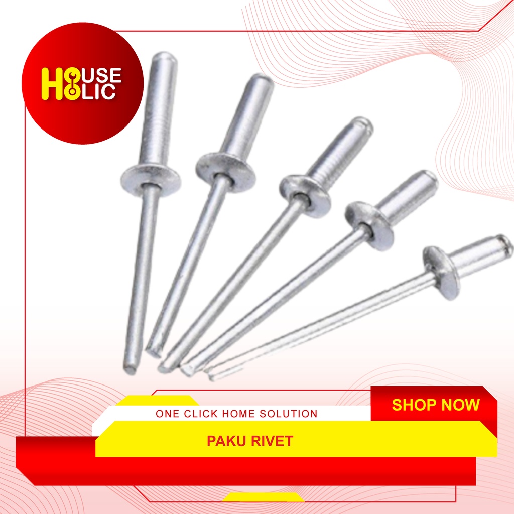 Jual Paku Rivet Blind Rivet Paku Rifet Ripet Aluminium Per Pcs