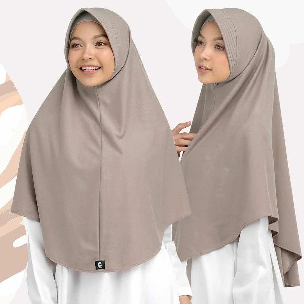 Jual Jilbab Bergo Hamidah Jersey Ped Jumbo L Hijab Jersey Ukuran L