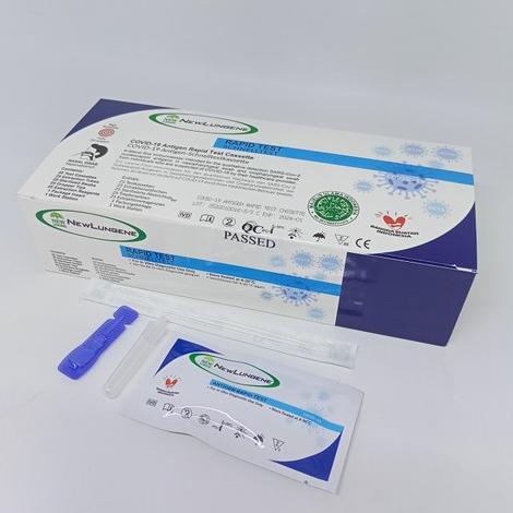 Jual New Lungene Biru Swab Antigen Rapid Test Detect Omicorn Delta