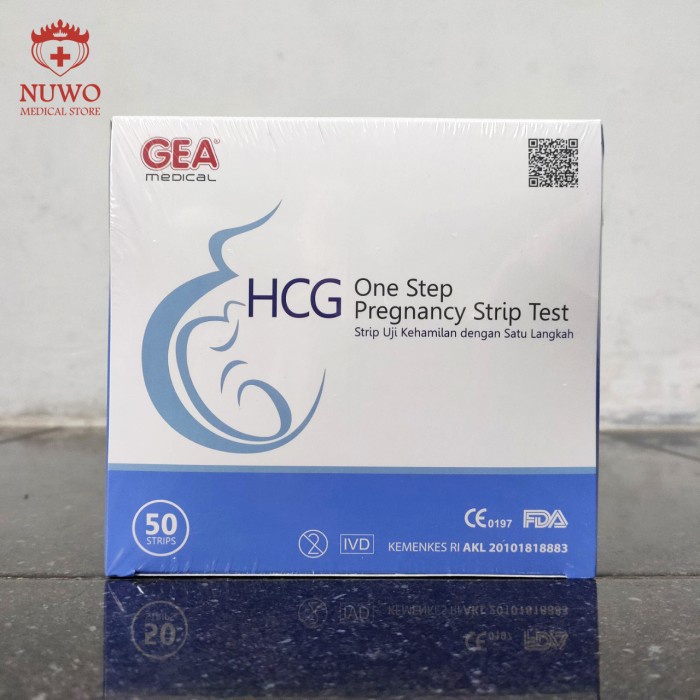 Jual GEA ONEMED Test Pack Hamil HCG Pregnancy Alat Tes Kehamilan BOX