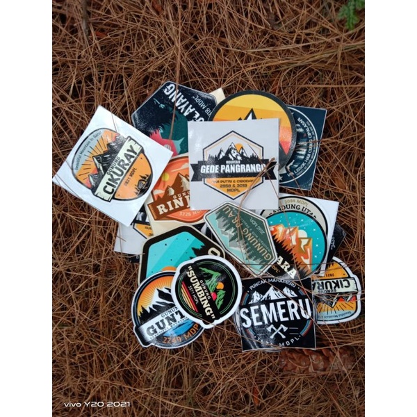 Jual Stiker Gunung Indonesia Stiker Outdoor Shopee Indonesia