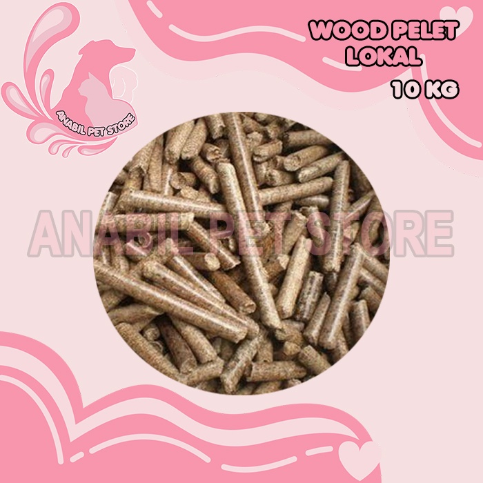 Jual WOOD PELET LOKAL 10 Kg Wood Pellet 10kg Serbuk Kayu Bentuk Pelet