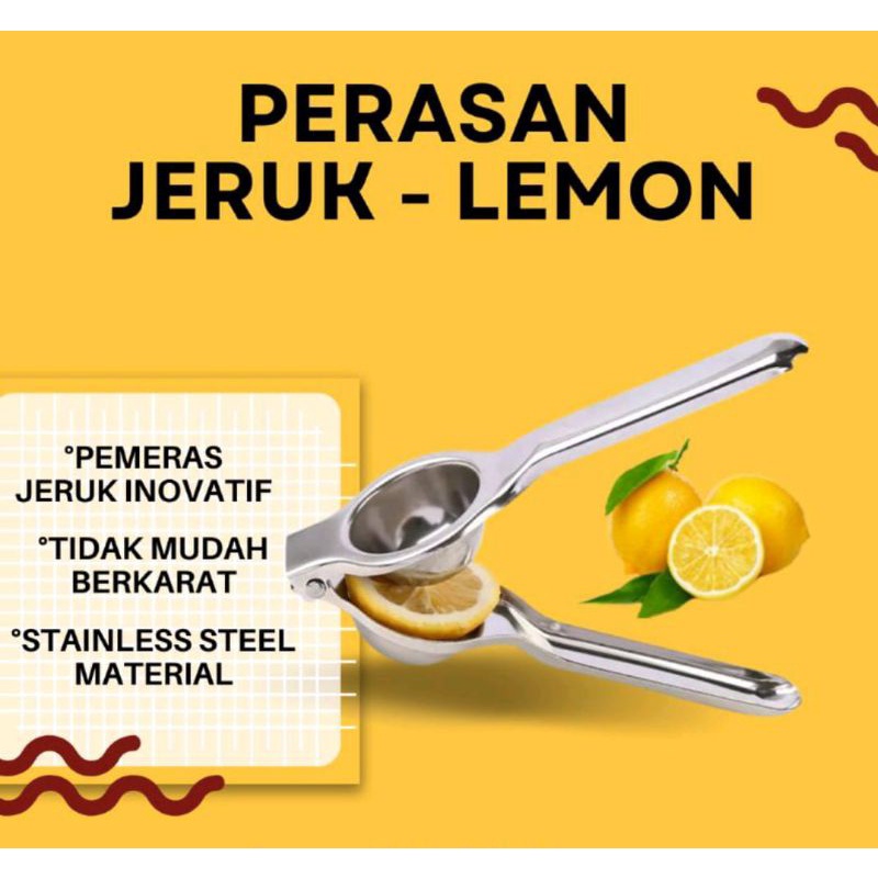 Jual Alat Peras Jeruk Stainless Steel Lemon Juicer Orange Extractor