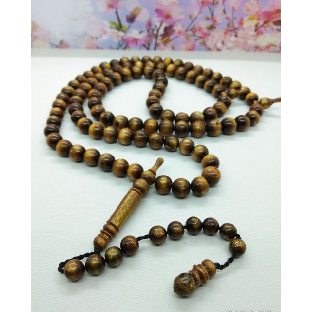 Jual TASBIH AKAR BAHAR TALI ARUS SERAT EMAS SZE 10MM Shopee Indonesia