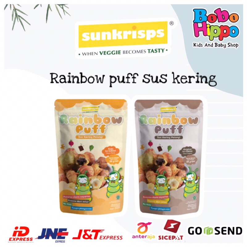 Jual Sunkrisps Rainbow Puff Choco Cheese Choco Original Kue Sus