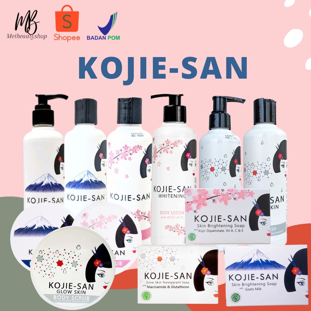 Jual KOJIE SAN SKIN BRIGHTENING Series Soap Body Scrub Lotion Sabun