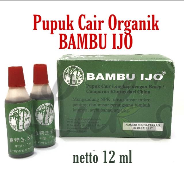 Jual Pupuk Cair Organik Bambu Ijo Ml Pupuk Cair Organik Pupuk