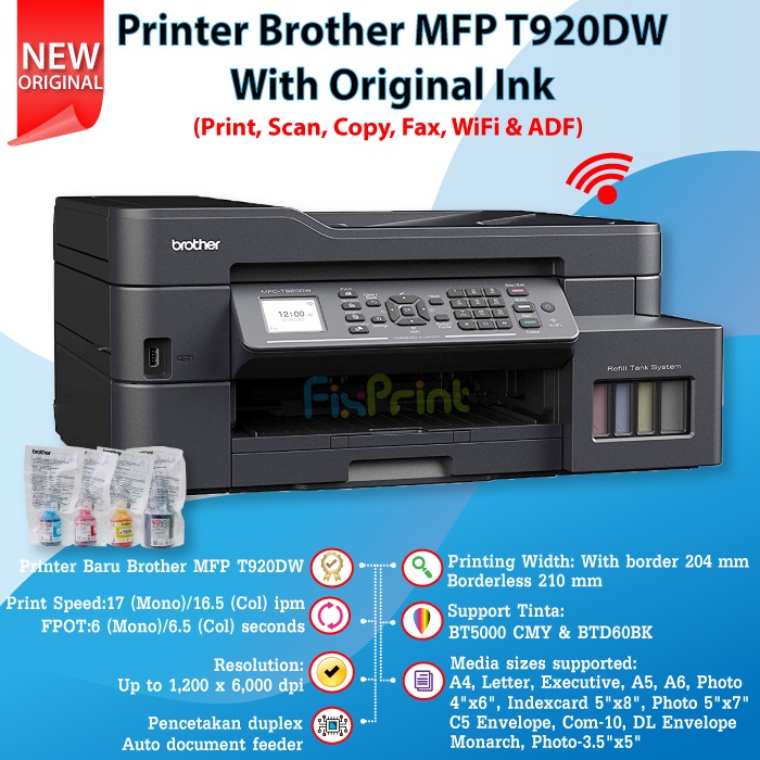 Jual Printer Brother MFC T920DW MFC T920dw T920 Printer Inktank Ink