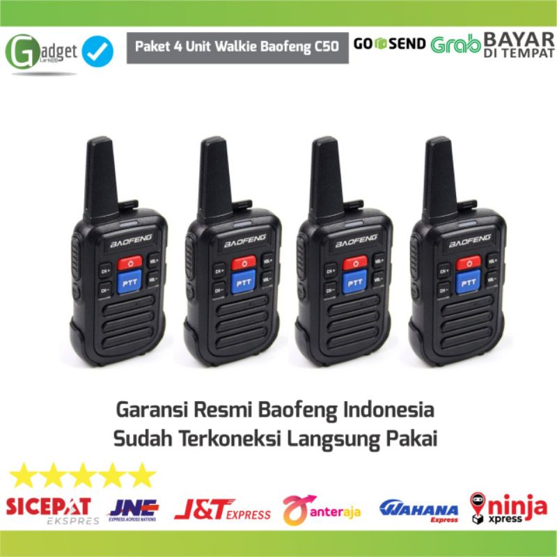 Jual Paket Unit Radio Ht Walkie Talkie Terkoneksi Pas Di Saku Baofeng