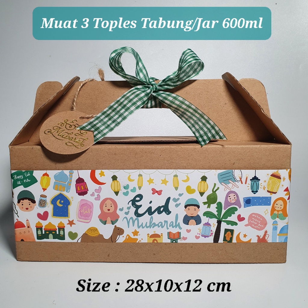 Jual Special Edition Dus Eflud Box Hampers Kue Kering Muat 3 Toples