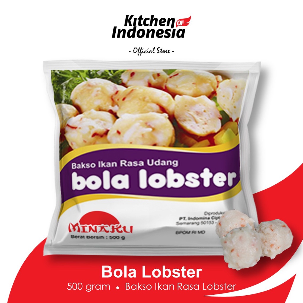 Jual MINAKU Bola Lobster 500 Gr Bakso Ikan Kitchen Of Indonesia