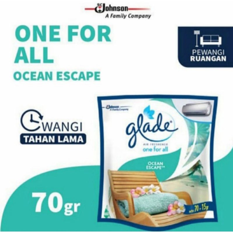 Jual Glade One For All Pengharum Ruangan Gantung Ocean Escape Shopee