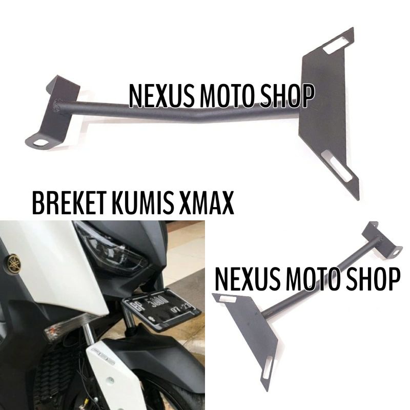 Jual Breket Dudukan Plat Nomor Xmax Bracket Kumis Xmax Breket Plat No