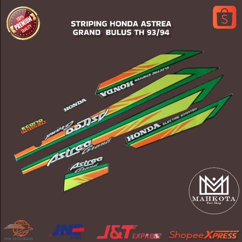 Jual STRIPING LIST STIKER MOTOR HONDA ASTREA GRAND BULUS TAHUN 1993