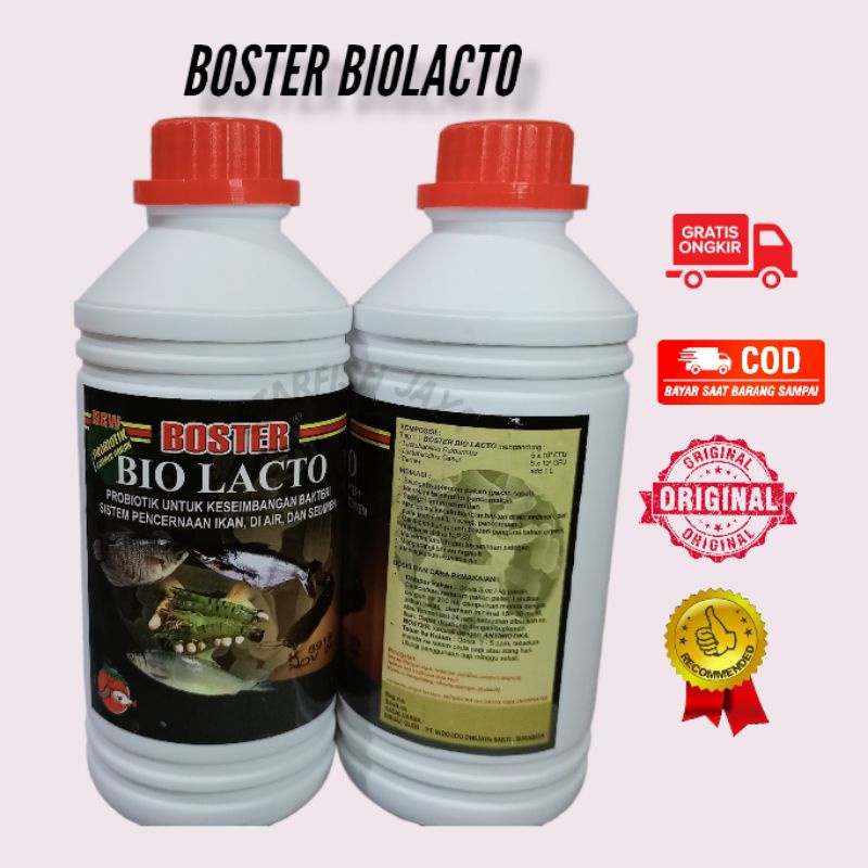 Jual Boster Biolacto Liter Probiotik Sistem Pencernaan Ikan Udang Bio