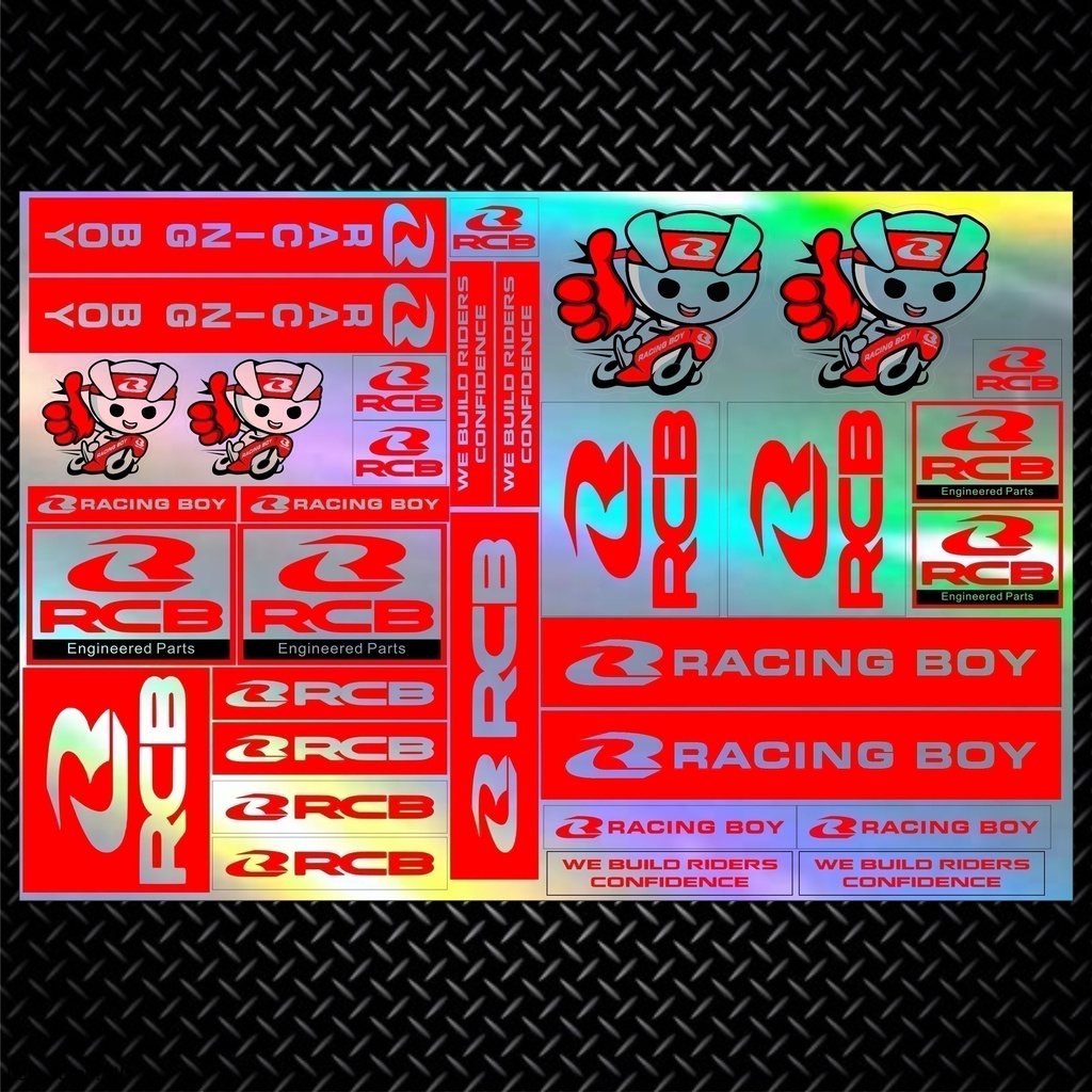 Jual Sticker Racing Stiker Motor Hologram Pack Shopee Indonesia