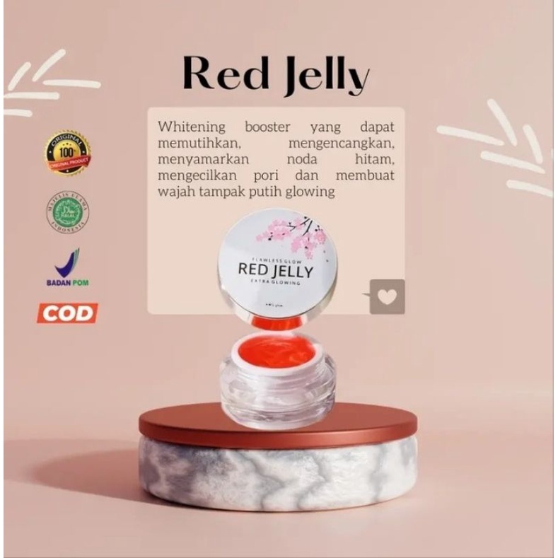 Jual MS GLOW RED JELLY UNTUK FLEK HITAM AWET MUDA ORIGINAL Shopee