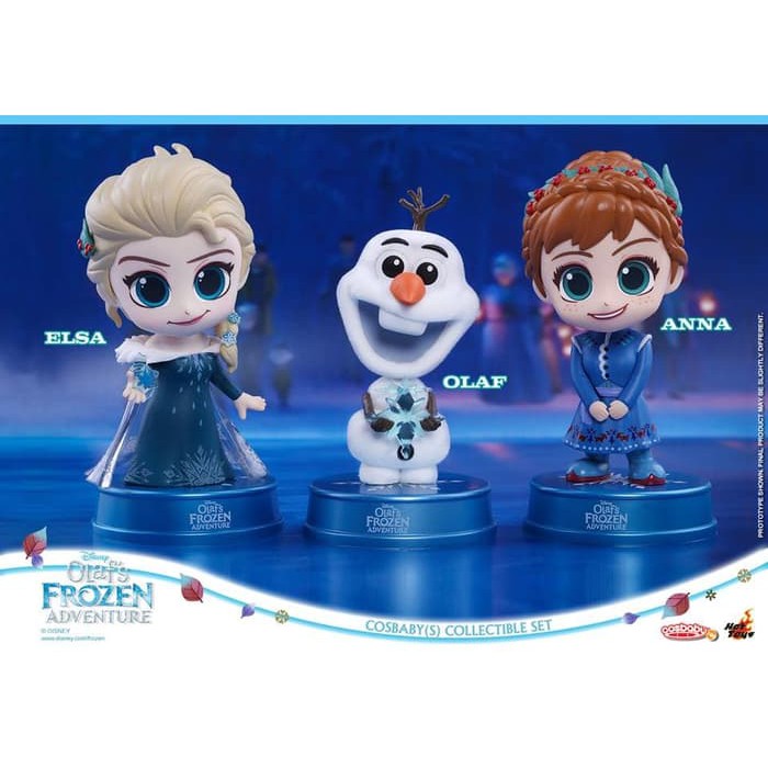 Jual Hot Toys Cosbaby Olaf Frozen Adventure Set Of Anna And Elsa
