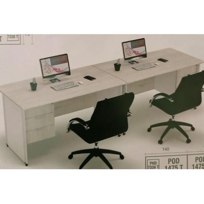 Jual Meja Kantor Orang Uk X X Cm Laci Powell Warna Walnut