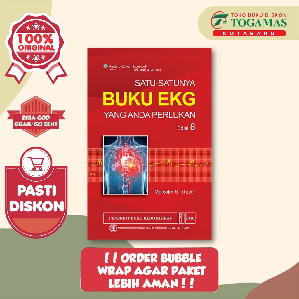 Jual SATU SATUNYA BUKU EKG YANG ANDA PERLUKAN ED 08 MALCOLM S