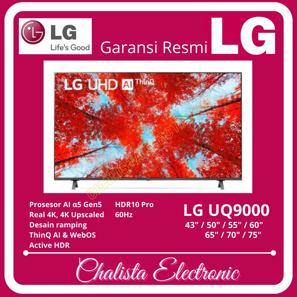 Jual LG 86 Inch 86UQ9000 LED 4K UHD Smart WebOS 22 ThinQ Ai 86UQ9000PSD