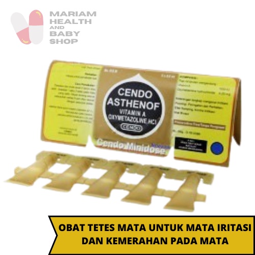 Jual Cendo Asthenof Minidose 0 6 Ml Obat Tetes Mata Meredakan