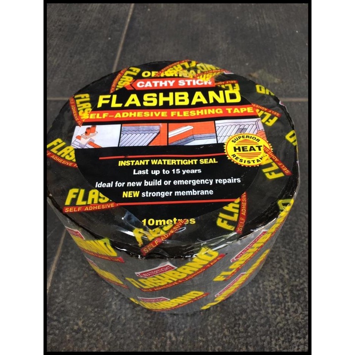 Jual Flashband Bitumen Tape Lakban Isolasi Anti Bocor Aspal Tape M