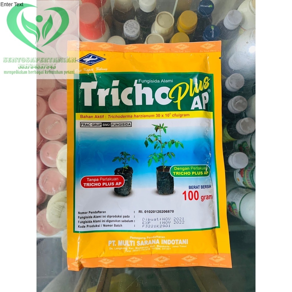 Jual Fungisida Bakterisida Tricodherma TRICO PLUS AP Isi 100gr Dari CAP