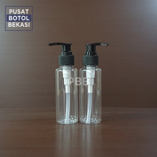 Jual Botol Pet Rf Ml Bening Tutup Pump Hitam Shopee Indonesia