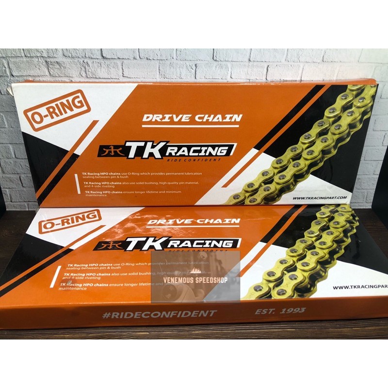 Jual Rantai TK Racing O Ring 520HPO 120 130 Gold Bright Shopee