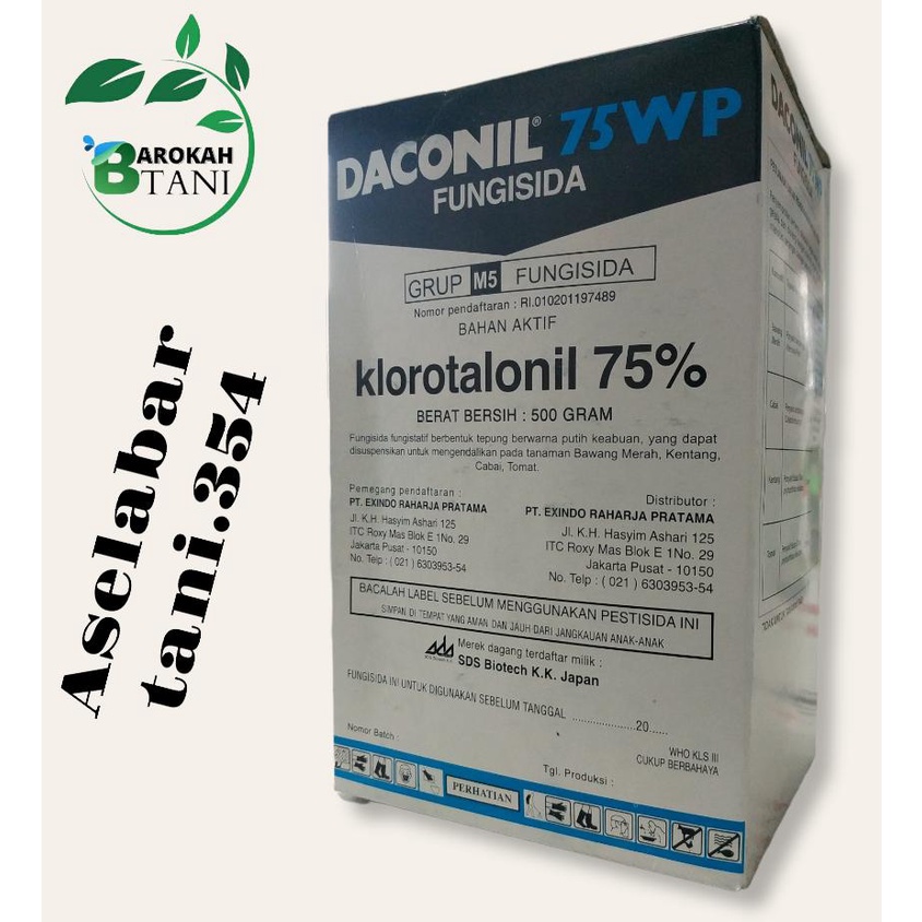 Jual Fungisida Daconil Wp Gr Bahan Aktif Klorotalonil