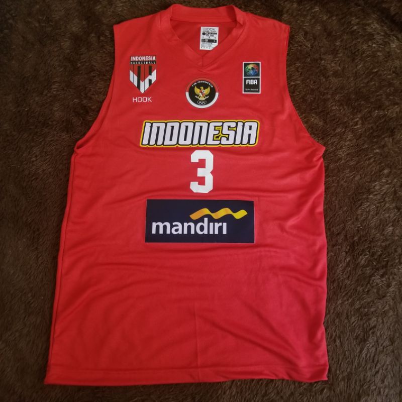 Jual JERSEY BASKETBALL INDONESIA STELAN JERSEY BASKET TIMNAS