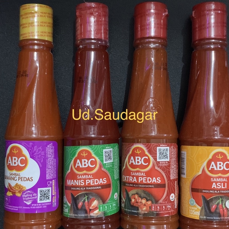 Jual Saus Saos Sambal Asli ABC Extra Manis Pedas Botol 135ml Shopee