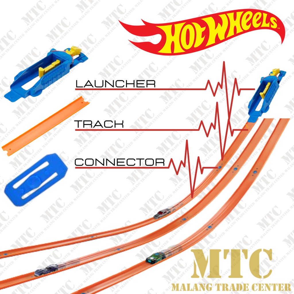 Jual TRACK HOT WHEELS Track Builder System Dengan Launcher Hot Wheels Atau Pelontar Hot Wheels