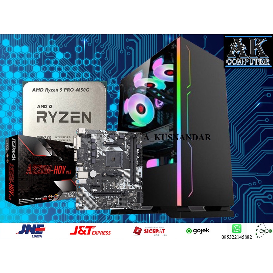 Jual Pc Gaming Rakitan Amd Ryzen Pro G Ram Gb Ssd Gb