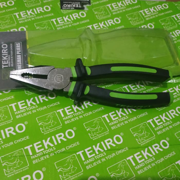 Jual TEKIRO TANG KOMBINASI 8 INCH TEKIRO LINESMAN PLIERS 8 MERK TEKIRO