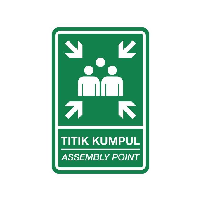 Jual Rambu Titik Kumpul 30cm X 20cm Plat Alumunium 1 2mm Shopee