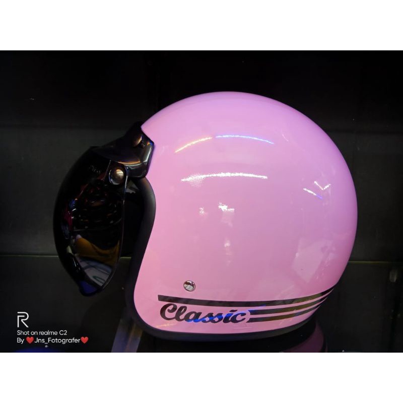 Jual Helm Classic Retro Bogo Menggunakan Visor Merk JP Shopee Indonesia