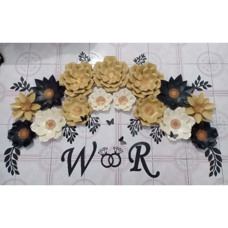 Jual Paper Flower Backdrop Murah Bunga Kertas Dekorasi Dekorasi