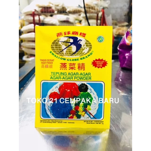 Jual Agar Swallow PUTIH 1 PCS Agar Agar Jelly Bening Rumput Swallow