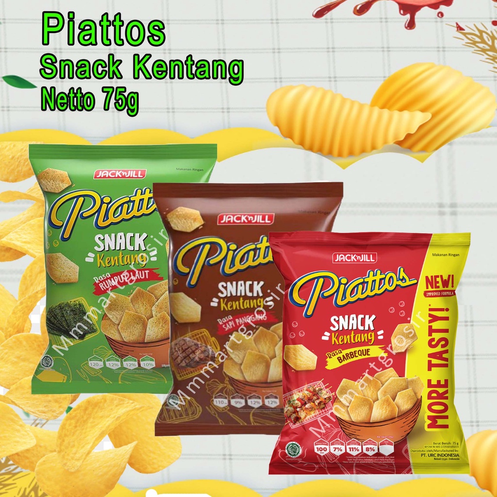 Jual Snack Kentang Piattos Rumput Laut Sapi Panggang Barbeque