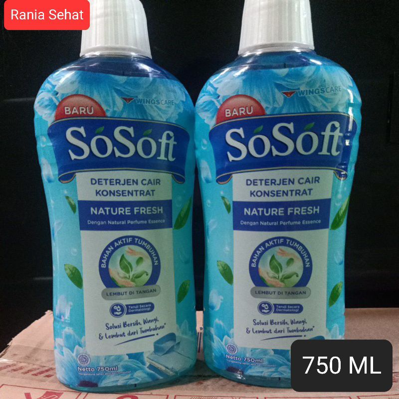 Jual Sosoft Deterjen Cair Konsentrat Nature Fresh Ml Shopee Indonesia