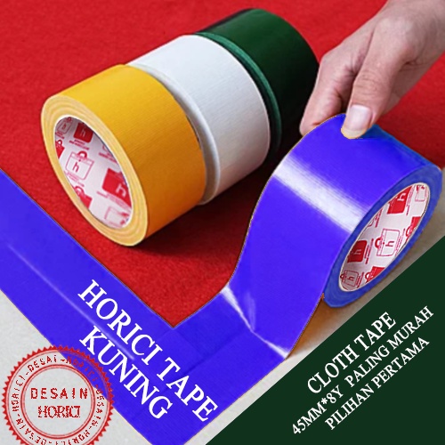 Jual HORICI CLOTH TAPE 45MMx8Y ISOLASI WARNA WARNI LAKBAN PEREKAT SUPER