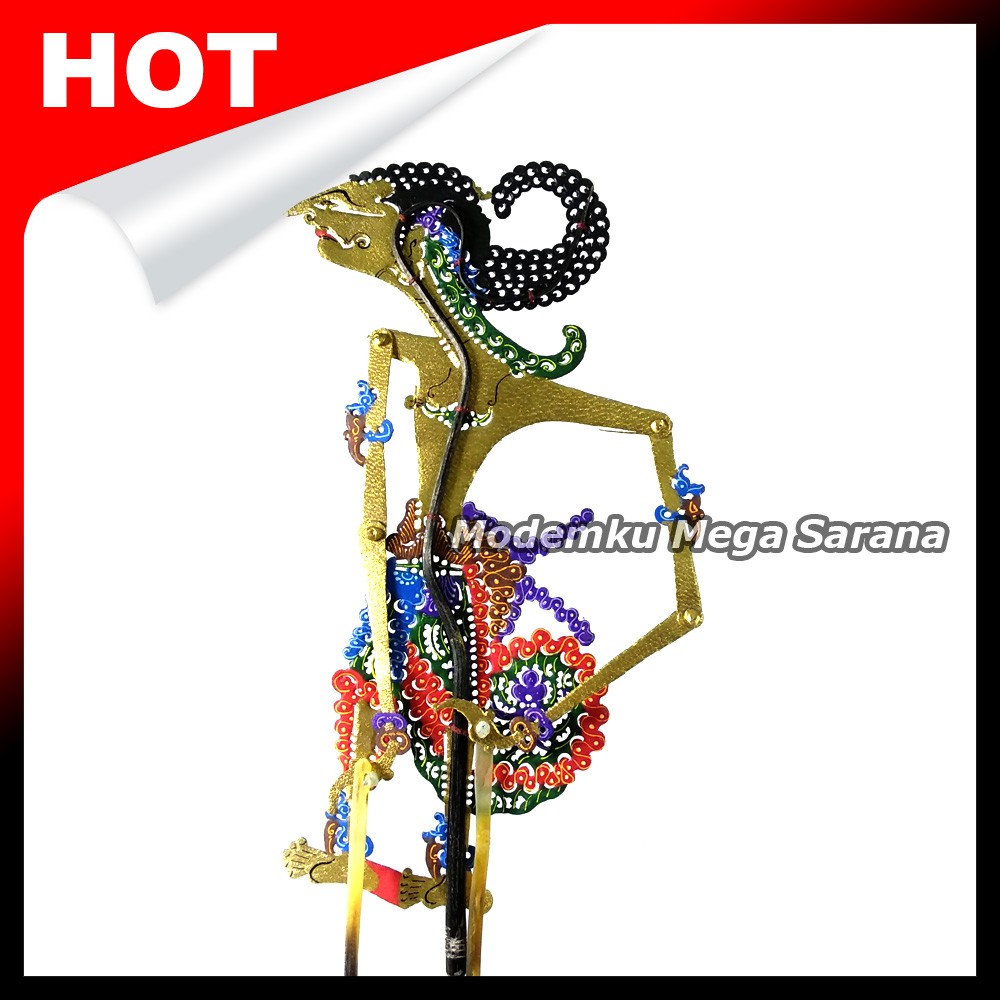 Jual Souvenir Wayang Kulit Mini Caperan Super 20 Cm Sadewa Sadewo