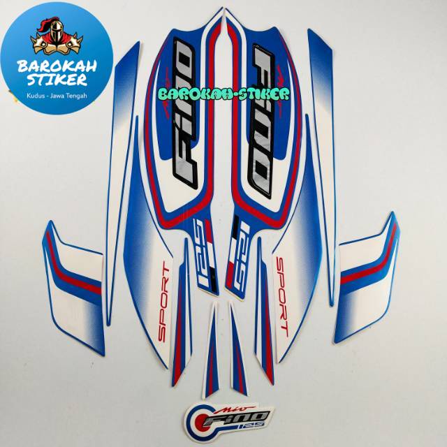 Jual Original Asli Striping Stiker Polet Motor Yamaha Fino 125 2016