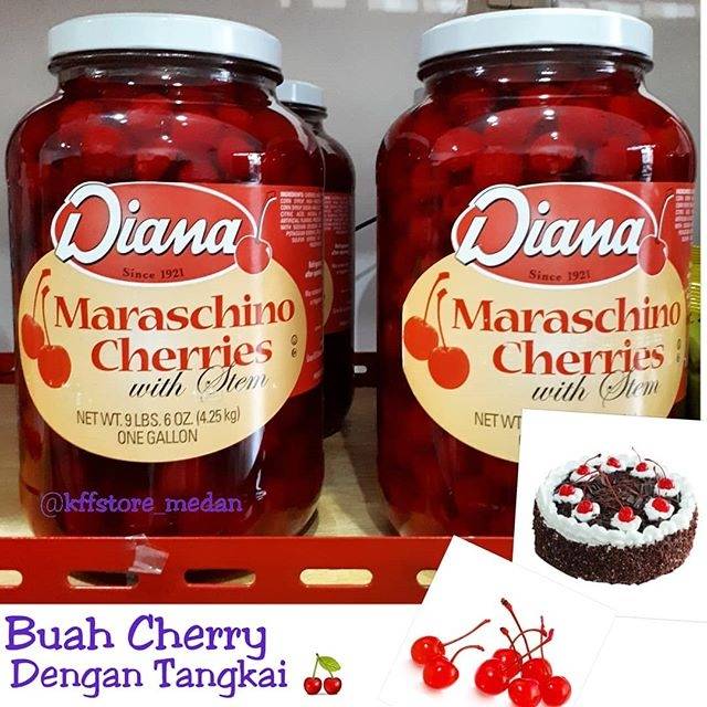 Jual Diana Maraschino Buah Cherry Tangkai Buah Shopee Indonesia