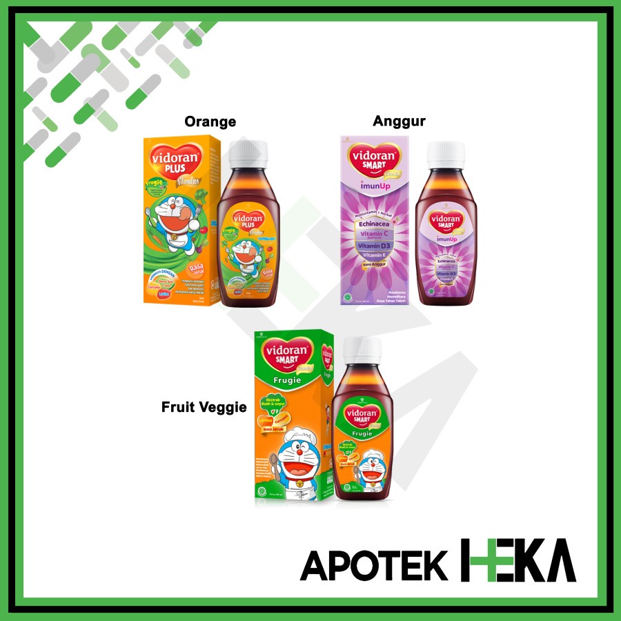 Jual Vidoran Smart Anggur Orange Fruit Veggie Syrup Ml Bandung