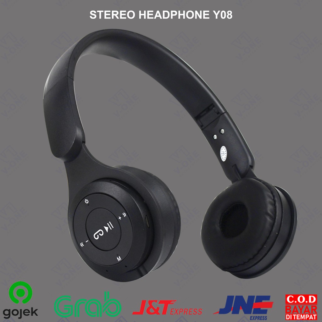 Jual HEADPHONE BLUETOOTH HEADSET WIRELESS MACARON Y08 Shopee Indonesia